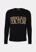 maglione con bottoncini versace jeans